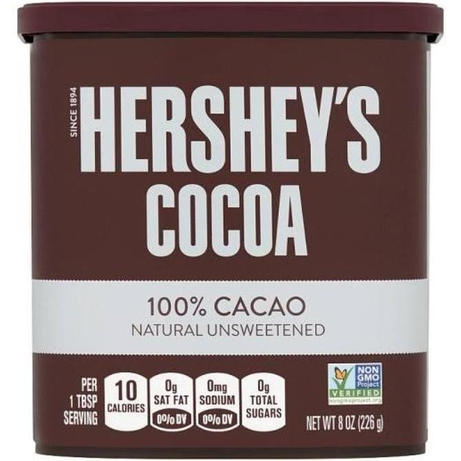 

TERSEDIA Hershey's cocoa 100% cacao natural unsweetened 225gr | coklat bubuk | cokelat bubuk Chocolate
