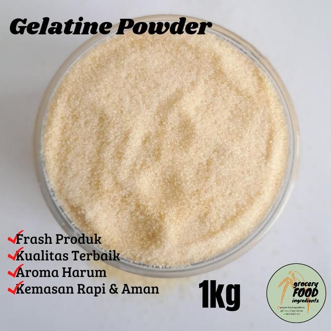 

TERSEDIA Gelatine Powder / Gelatine Bubuk Merek Gelita - Halal