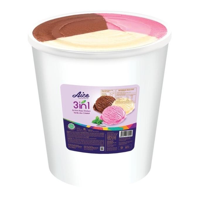

Sale Aice 3In1 Bucket Ice Cream Es Krim Ember 8L (1 Karton = 2 Pcs )Eskrim