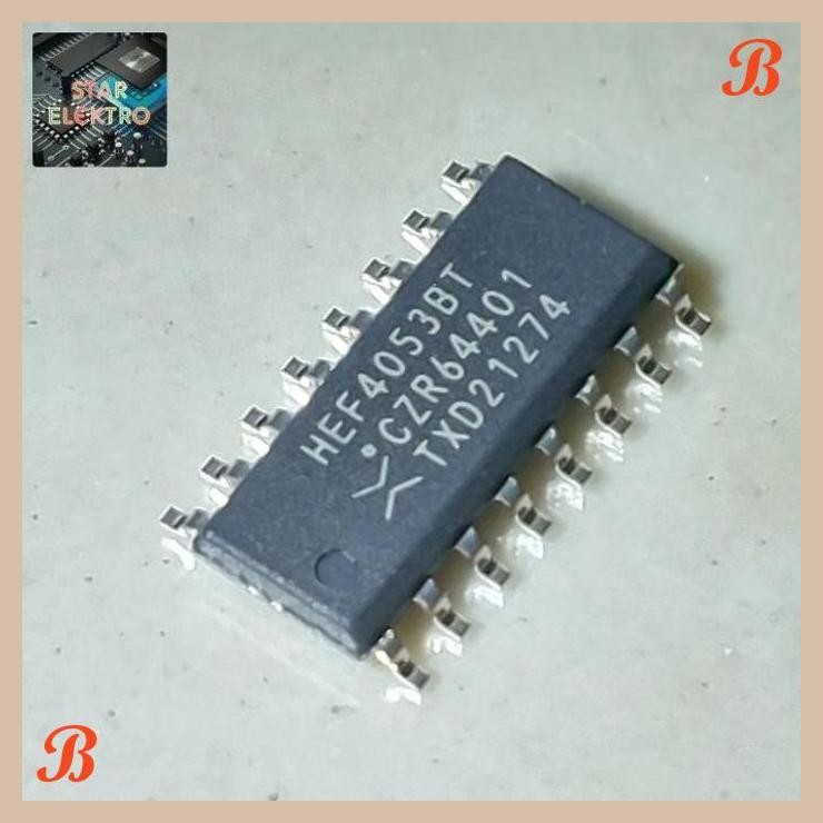 [SRE] HEF4053BT Sop-16 SMD NXP Nexperia IC MUX DEMUX Triple 2-Channel Analog HEF4053 HEF 4053 4053BT