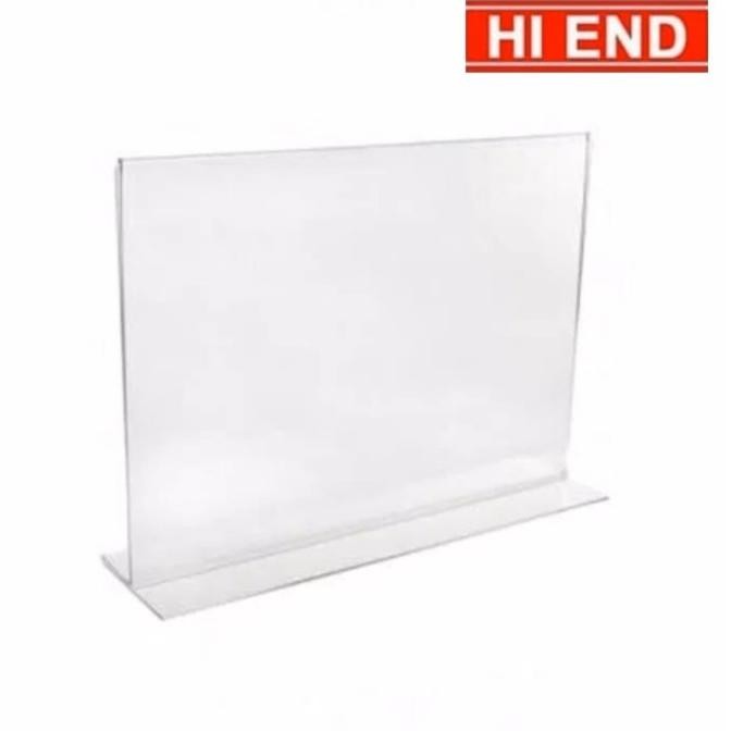 

ACRYLIC TENT HOLDER A4 / AKRILIK A4 BENTUK LANDSCAPE / A4 T / ACRILIC murah