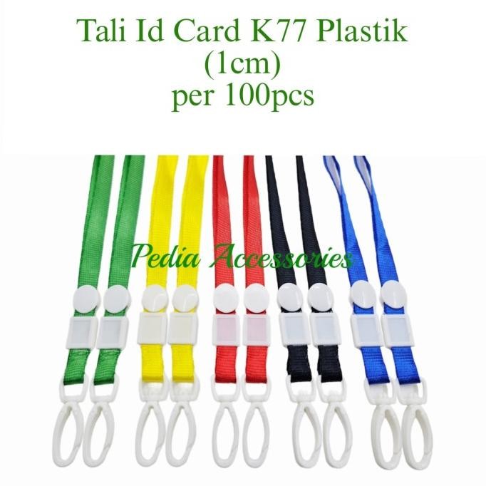 

Tali Id Card Tali Lanyard Gantungan Id Card / Card Holder Name Tag uk.1cm (per 100pcs) murah