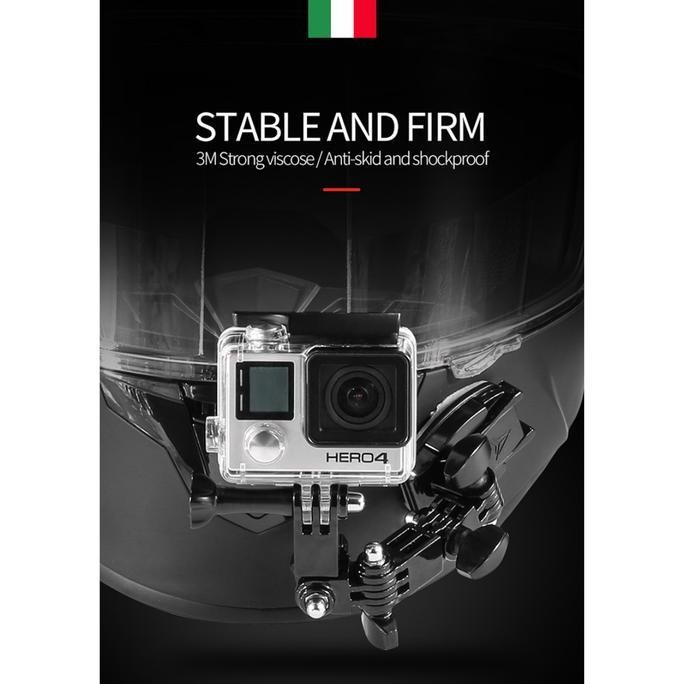 Motowolf Mounting Gopro Helm Motovlog Breket Holder Action Kamera Helm murah