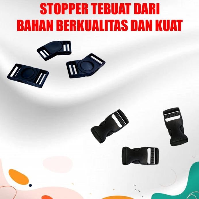 

Stopper Tali ID Card Ukuran 2Cm / 20 mm Kualitas bagus murah