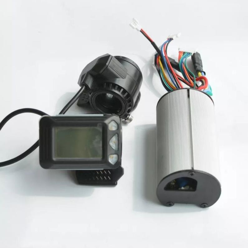 Premium Paket Controller + Throttle Lcd + Rem 24V / 36V Scooter Listrik / Skuter Lipat Taffsport One