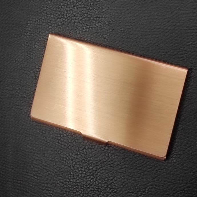 

Tempat Kartu Nama / Name Card Holder Mewah Motif Kayu Stainless Steel murah