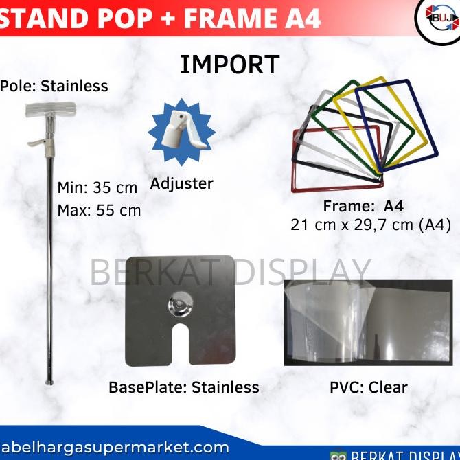 STANDING DISPLAY POP/STANDING DISPLAY POP FRAME A4 murah