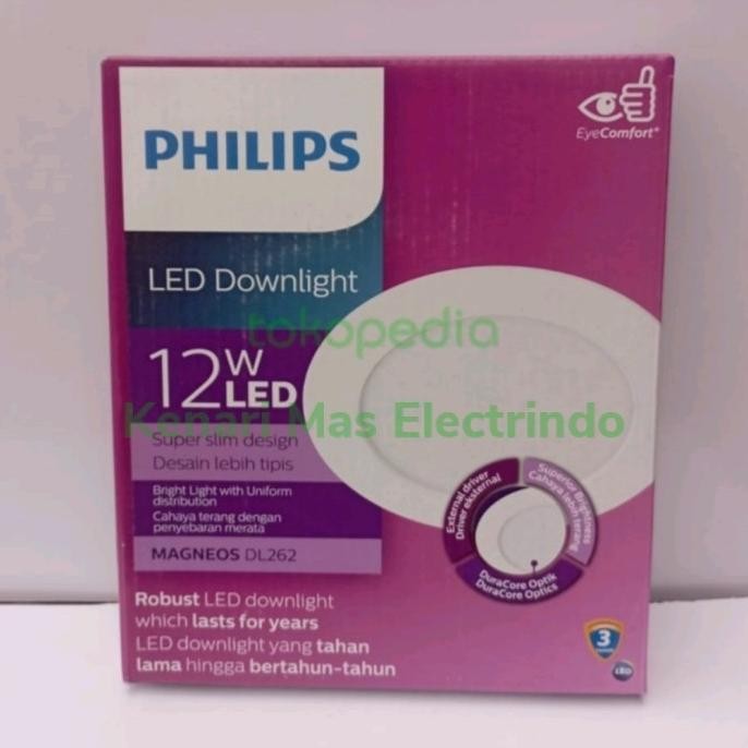 Promo Philips Downlight Led Slim Magneos Dl262 12W 12 W Inbow