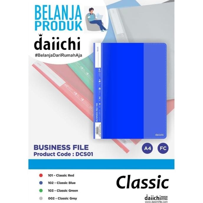 

Business File Daiichi A4/ Folio (Isi 12) murah