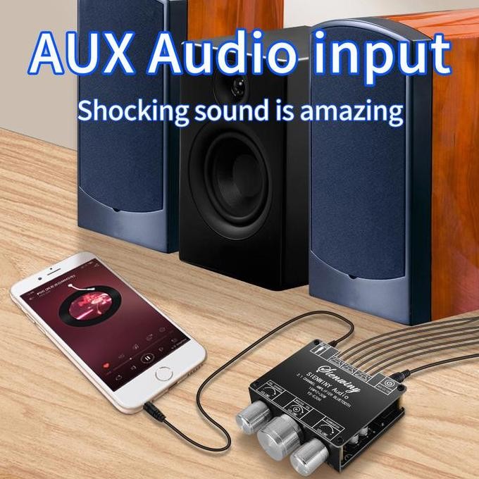 gdshop- YS-E30HDengan APP 2.1 Channel Bluetooth 5.1 Amplifier Papan Subwoofer Audio Amplifier Modul 