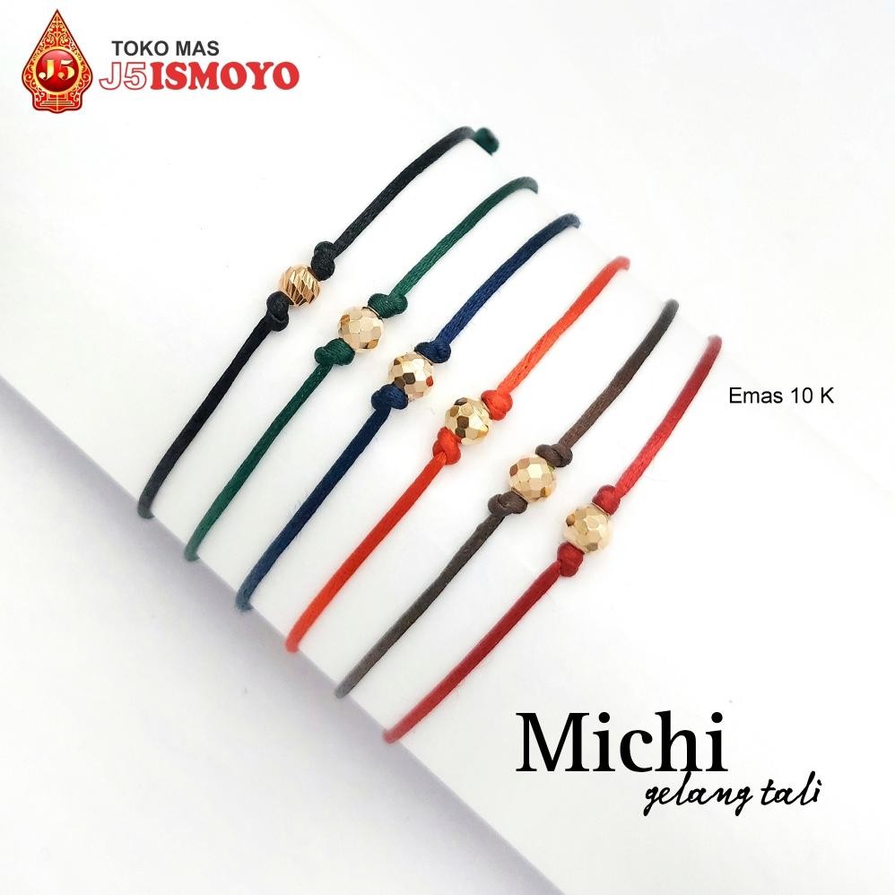 Gelang Tali Kombinasi Emas Michi J5 Ismoyo
