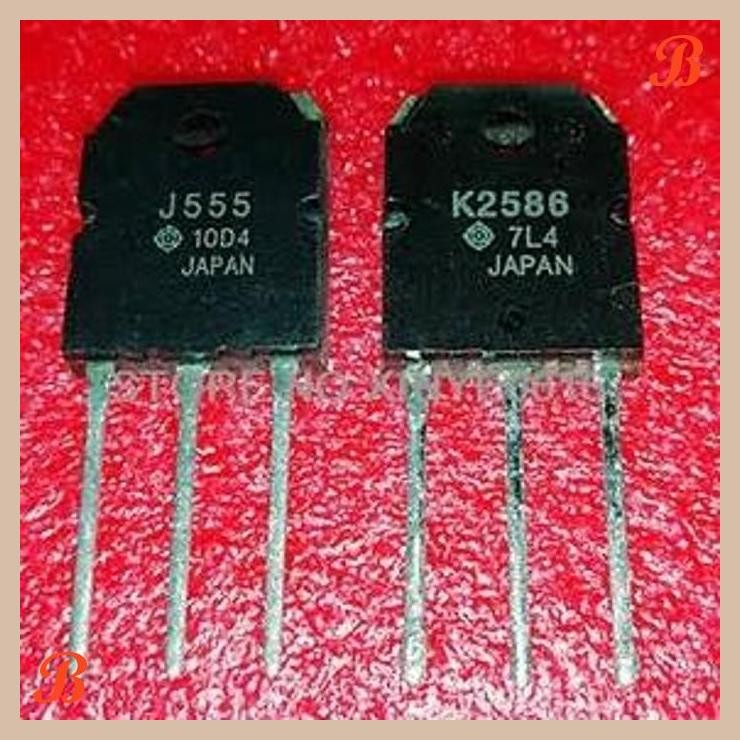[SRE] J555 K2586 2SJ555 2SK2586 Mosfet Hitachi Sepasang 60A 60V To-3p TR