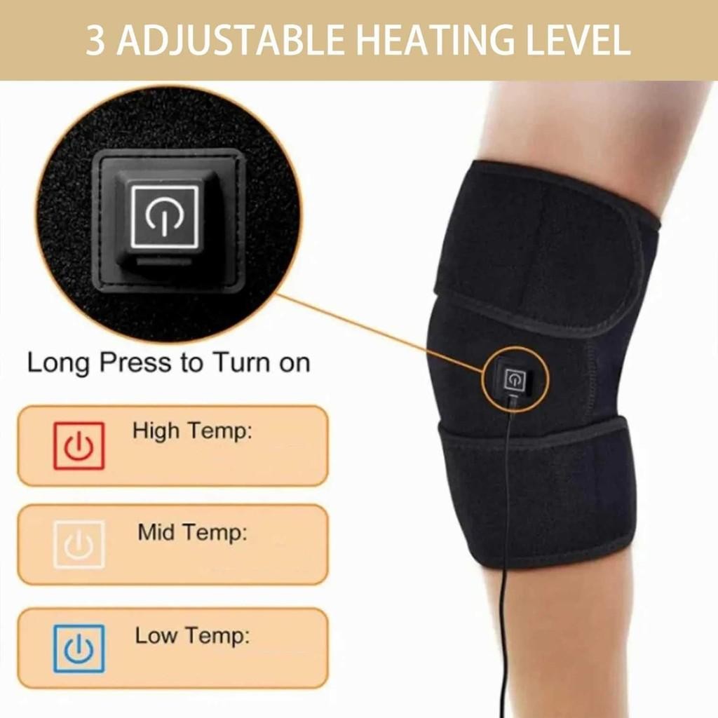 Deker Kaki Decker Lutut Terapi Kesehatan Pemanas Elektrik Knee Pad Heating Usb