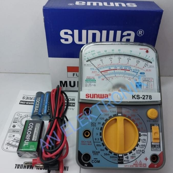 TERMURAH - Multitester Analog SUNWA KS-278 Multitester Original