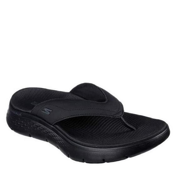 Skechers sandal Pria Go Walk Flex Men's Sandal - Black Original