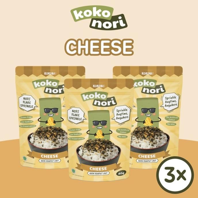 

Sale 3Pcs Koko Nori Abon Rumput Laut Tabur - Cheese Seaweed Flake Kokobi
