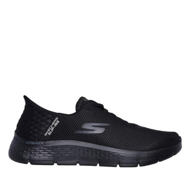 Skechers Pria Slip-Ins Go Walk Flex Men's Sneaker - Black Original