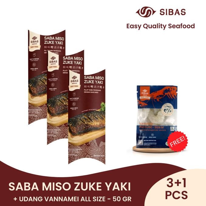 

Murah Beli 3 Saba Miso Zuke Yaki Gratis Udang Vannamei All Size - 50Gr