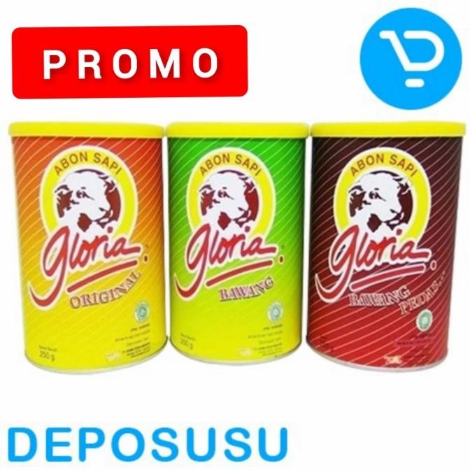 

Promo Abon Sapi Gloria 250Gr (Rasa: Original, Bawang, Bawang Pedas)