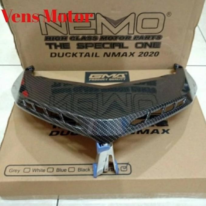 Ducktail Nmax 2020 - 2022 New Carbon NEMO/ Sirip Lampu Belakang .