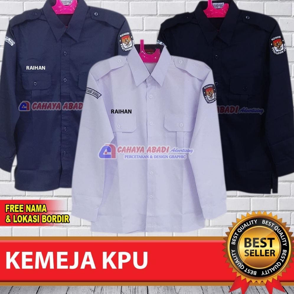 TERLARIS Kemeja KPU Baju KPU Seragam Komisi Pemilihan Umum