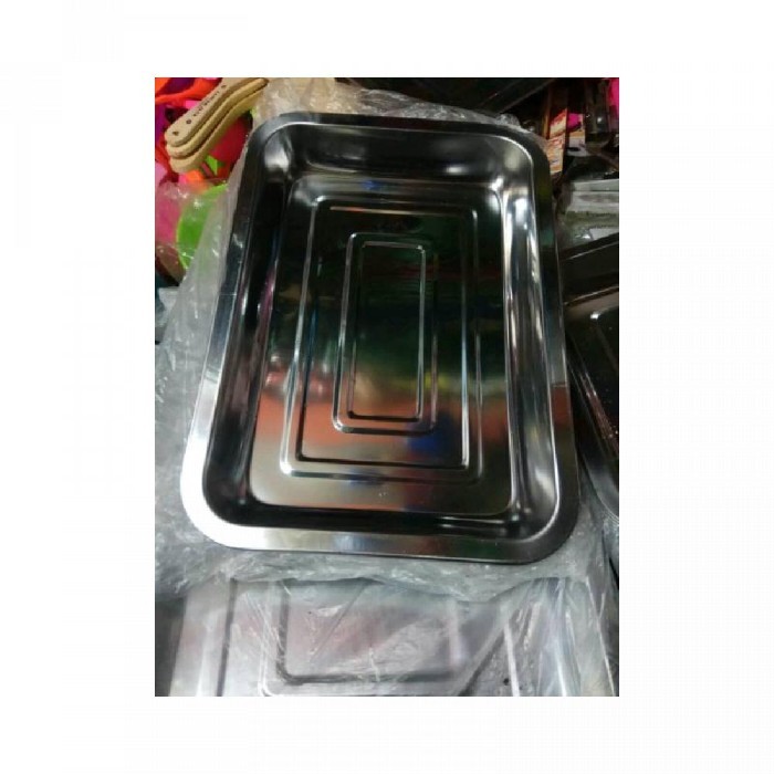 PREMIUM Nampan Lodor Stainless - Wadah Saji Makanan