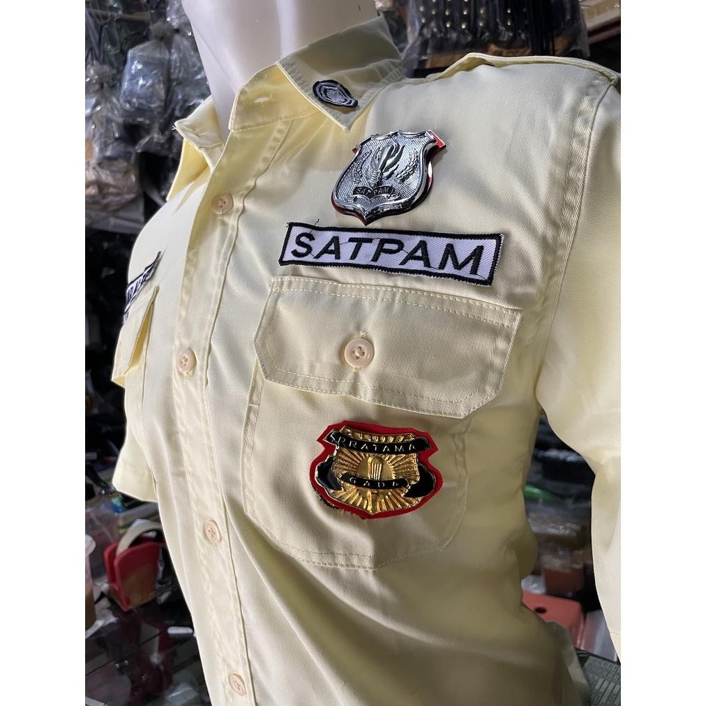 TERLARIS Seragam PDH Satpam Cream  | Seragam PDH Satpam Terbaru - PDH Satpam