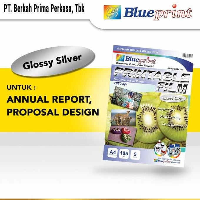 

Kertas Film Glossy Silver Printable Blueprint A4 Terlaris