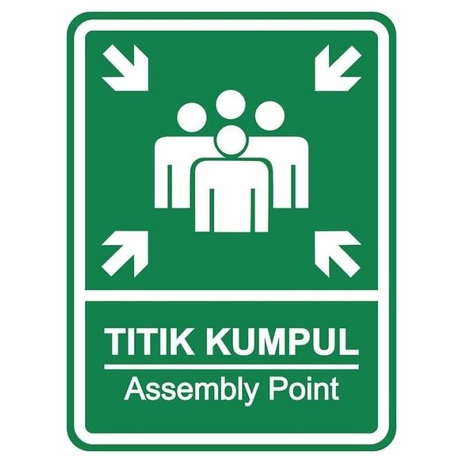 

Rambu Plang K3 Titik Kumpul 45Cm X 60Cm Plat Alumunium Original