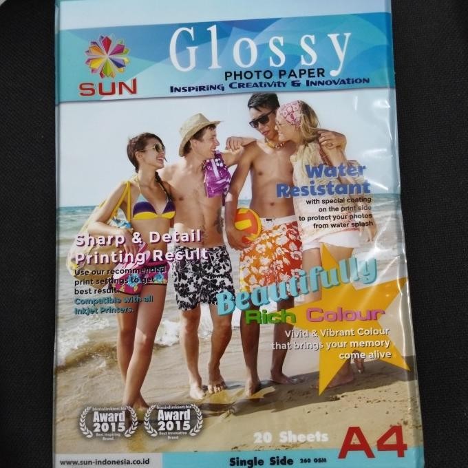 

Kertas Foto Glossy Paper A4 260 Gsm Best Seller