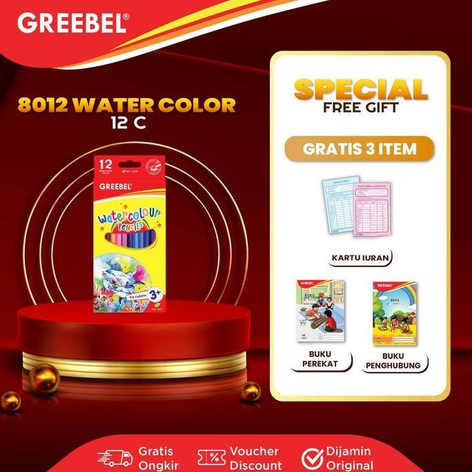 

Terbaru Greebel Pensil Warna (8012) 12 Warna Watercolour / Pensil Warna Greebel / Coloring Pencil Warna Aman untuk Anak Mewarnai