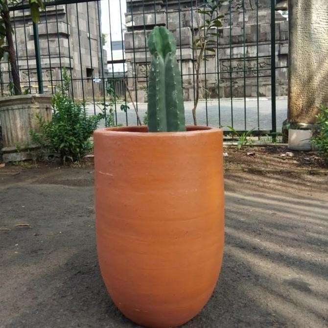 Produk Baru Pot tanaman hidup atau bunga Plastik dari gerabah tanah liat warna natural terakota Hita