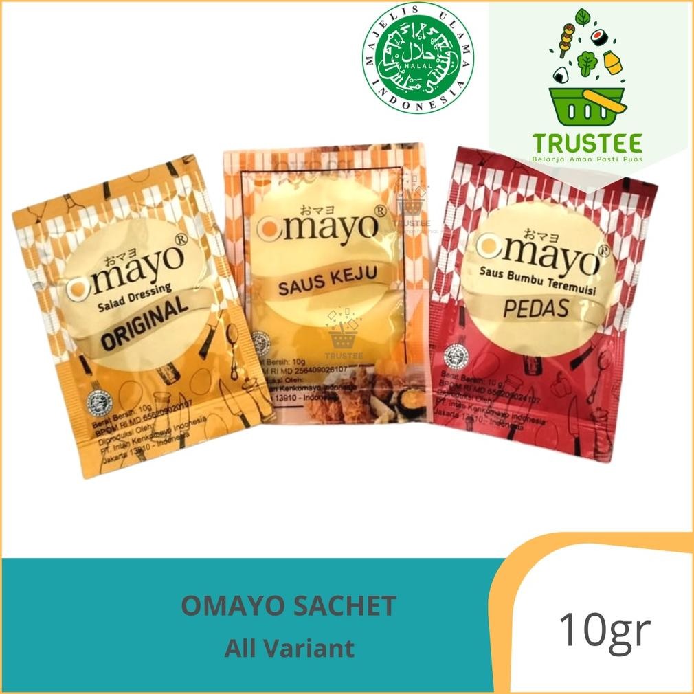 

Rhh-1823 Mayonaise Omayo Sachet 10Gr Mayo Halal Original / Pedas / Saus Keju