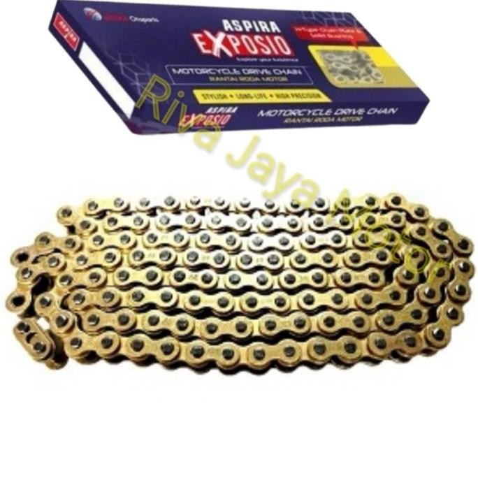 Terlaris Rantai Rante Gold Motor 428 H 428H 110 120 130 140 Original Aspira Exposio Astra Otoparts S