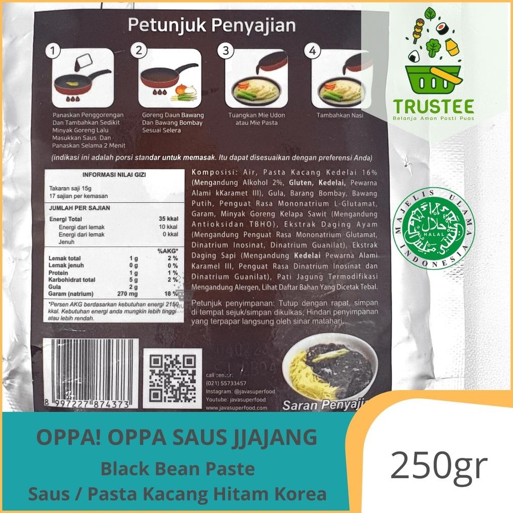 

Er-56 Oppa! Oppa Saus Jjajang / Chunjang Black Bean Paste Jajangmyeon Halal 250Gr