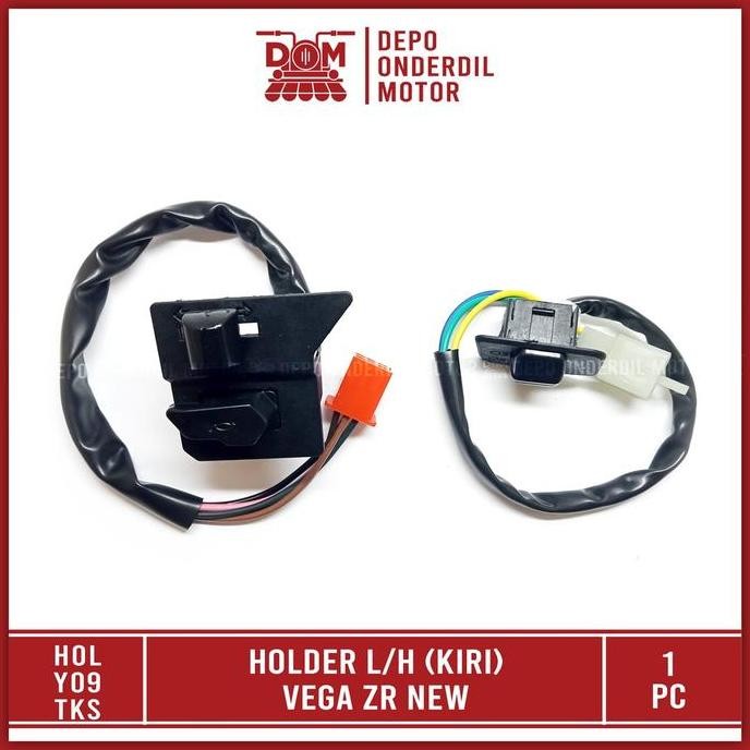 HOLDER KIRI VEGA ZR NEW L/H (TAKESHI) SAKLAR KABEL TOMBOL LAMPU DIM RITING KLAKSON MOTORCYCLE MOTOR 