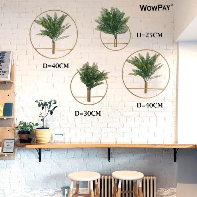 New Hiasan Dinding Pot Bunga Aesthetik Gantungan Iron Interior Ruang Tamu