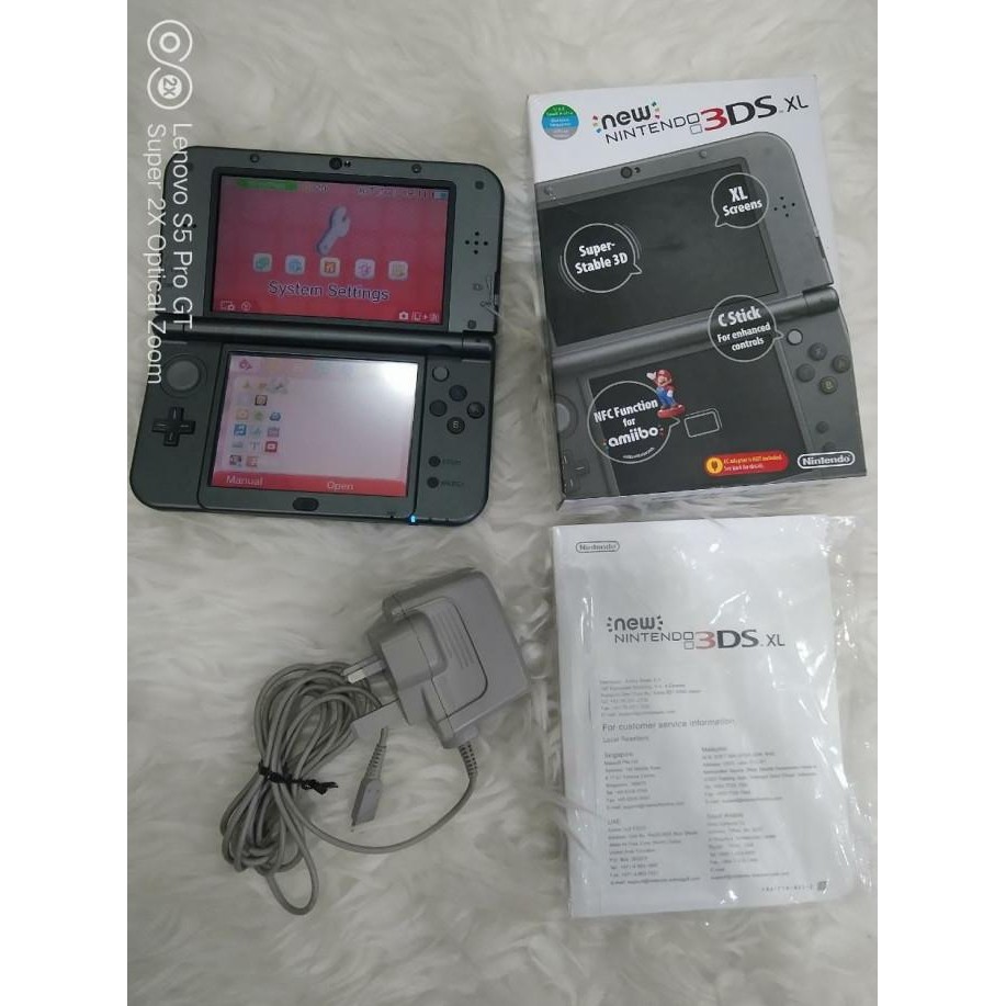 Produk Baru Nintendo New 3DS XL New 3DSXL Black ORI USA 1800 GAME EMU CHEAT