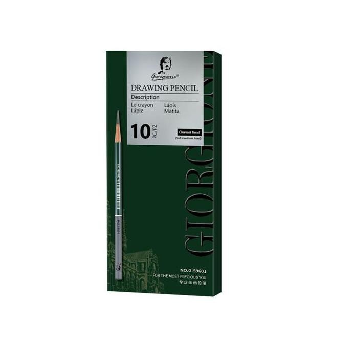

Terbaru Giorgione Charcoal Pencil Set 10 pcs G-59601 / Pensil Charcoal / Pensil Arang / Pensil Lukis