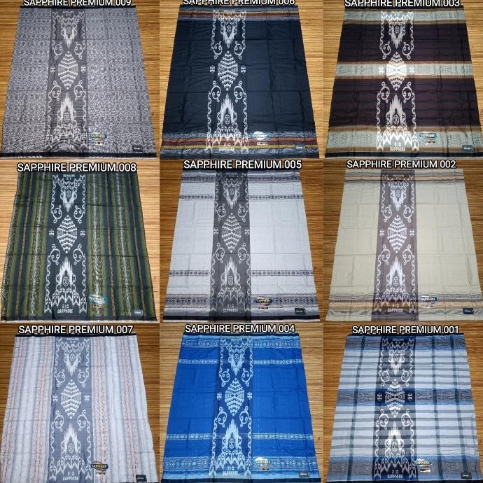 Terlaris Sarung Sapphire Premium Songket Kembang