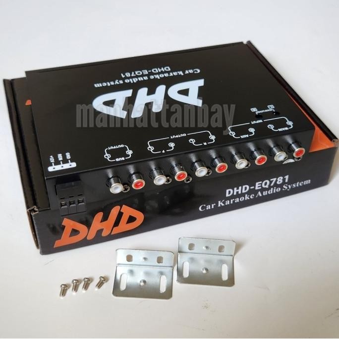 New Preamp Parametric Equalizer Mobil Subwoofer Output & Karaoke DHD-EQ781