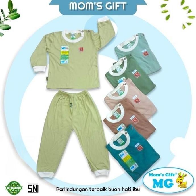 ready [moms gift] setelan baju bayi celana panjang premium warna polos / set baju bayi 3 6 9 bulan /