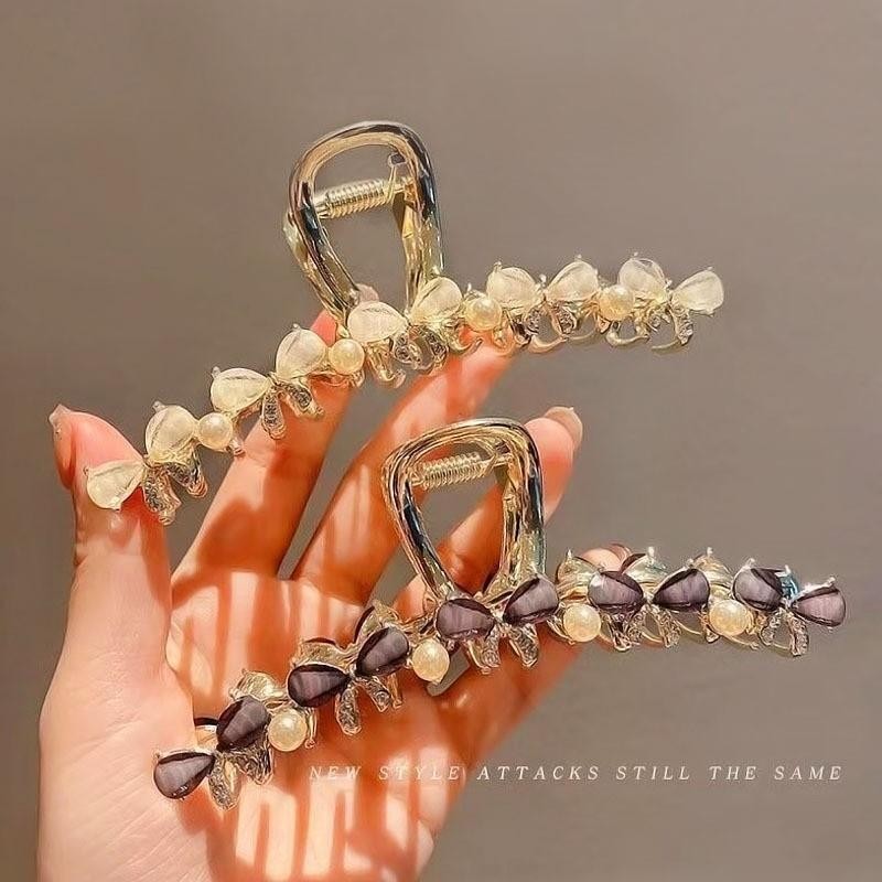 Jedai Besi Korean Jepit Rambut Mutiara Bahan Alloy Model Premium / Jepitan Jedai Mutiara Korea