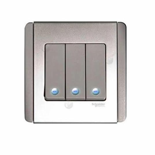 Miliki Saklar Triple Neo Schneider Silver