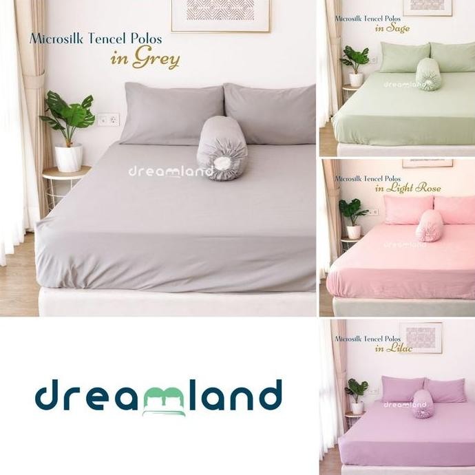 HARGA DISC - [DL] DREAMLAND SPREI SET BEDCOVER MICROSILK COLLAGEN FABRIC POLOS ASTERINA BY STAR