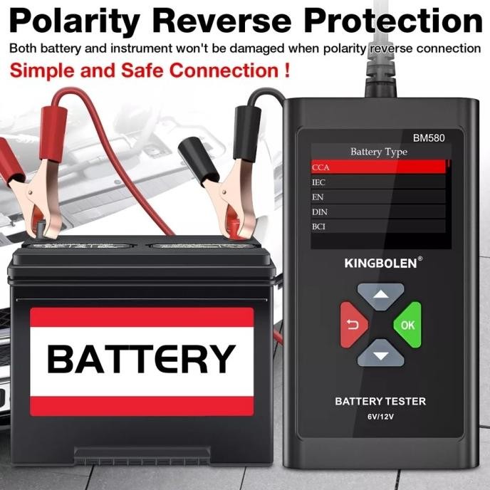 BM580 Car Battery Accu Aki Smart Tester up Autool BT-460