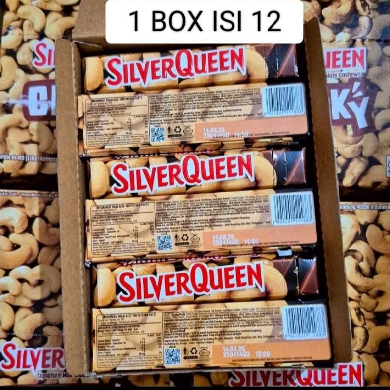 

Cxv-38 Silverqueen Chunky Bar Almond/Cashew Kecil Original