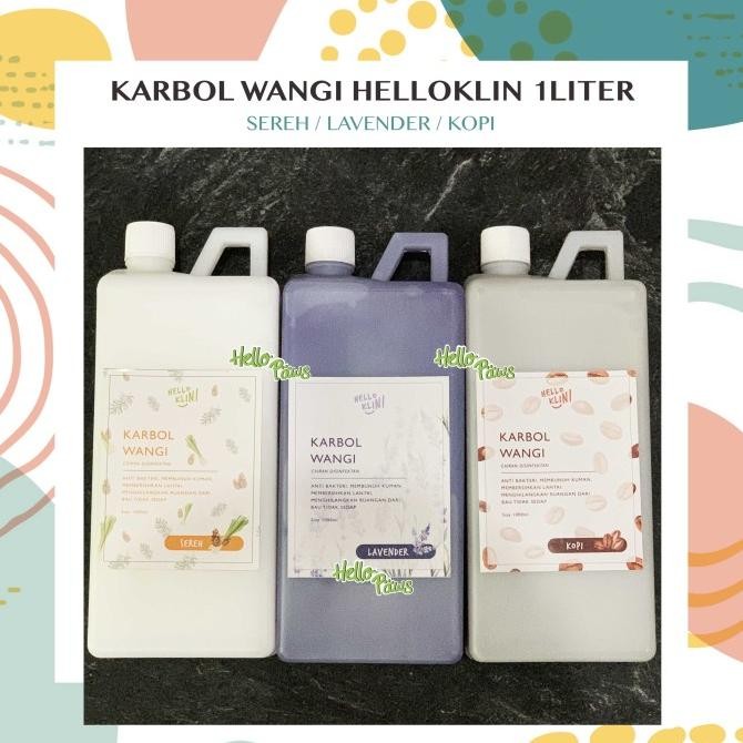 Diskon Helloklin Karbol Wangi 1 liter - Karbol Wangi Pembersih Lantai