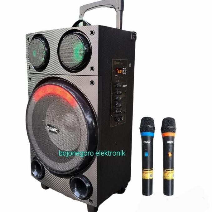 Promo Gmc 897L Speaker Portabel/Ampli Meeting Bluetooth 10 Inch