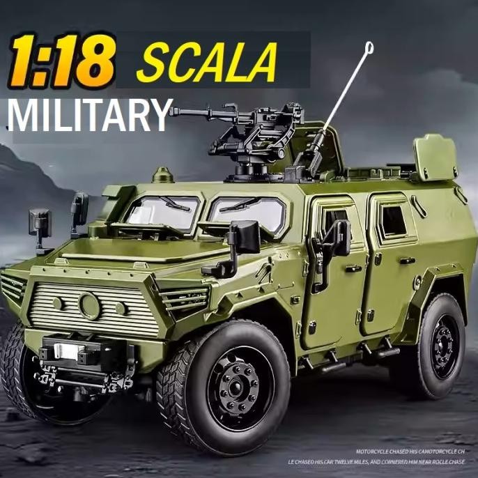 TERSEDIA Diecast Military DF 1:18 Scale Military Vehicle Armored Alloy